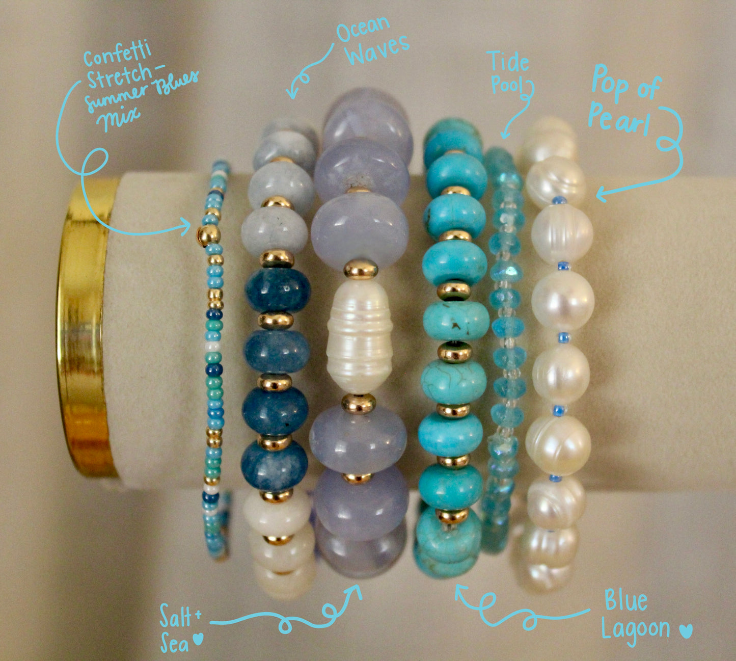Tide Pool Stretch Bracelet