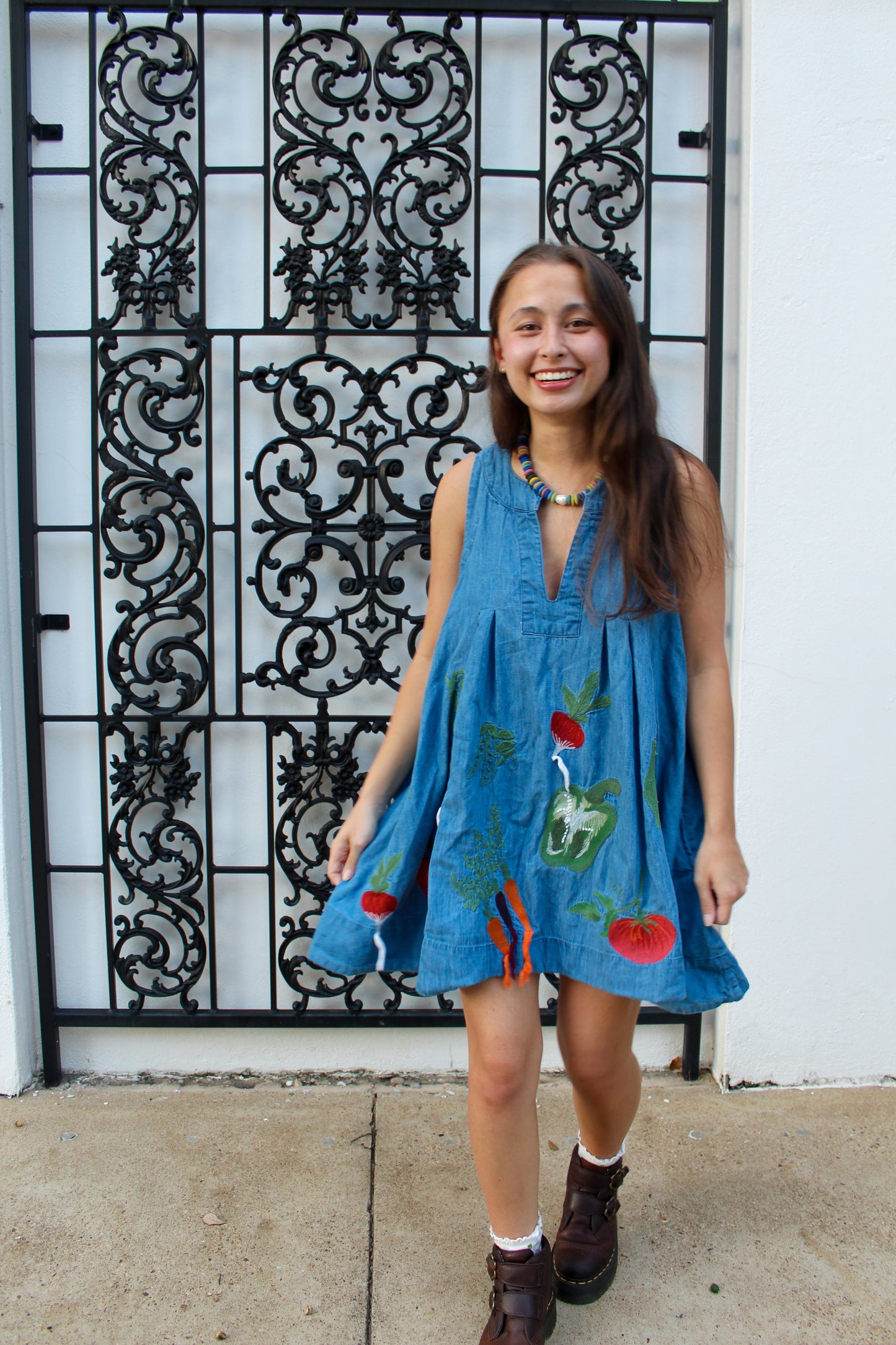 Pearl Saucer Necklace-Multicolor