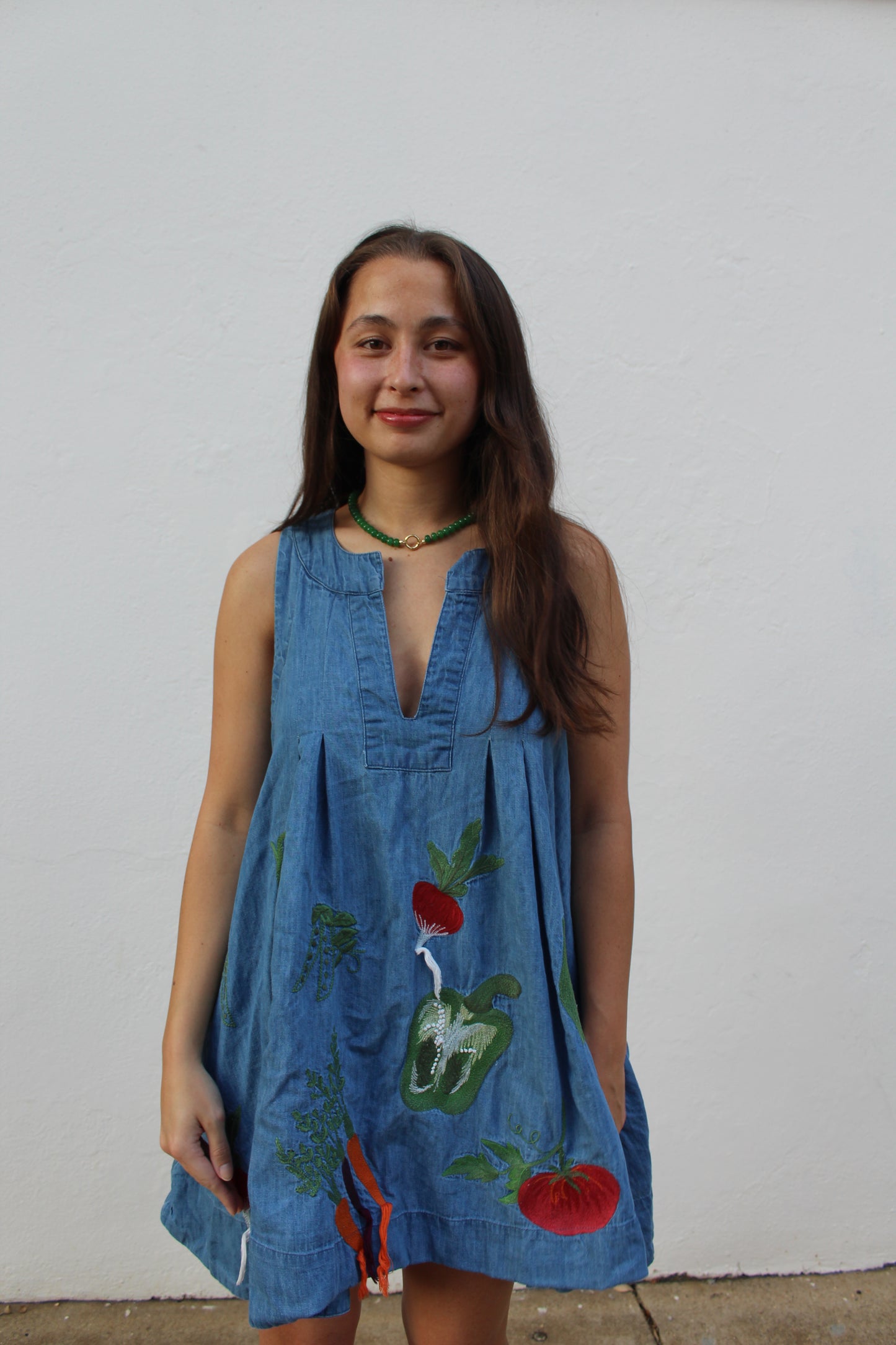 Fall Candy Strands Carabiner Necklace-Dark Green