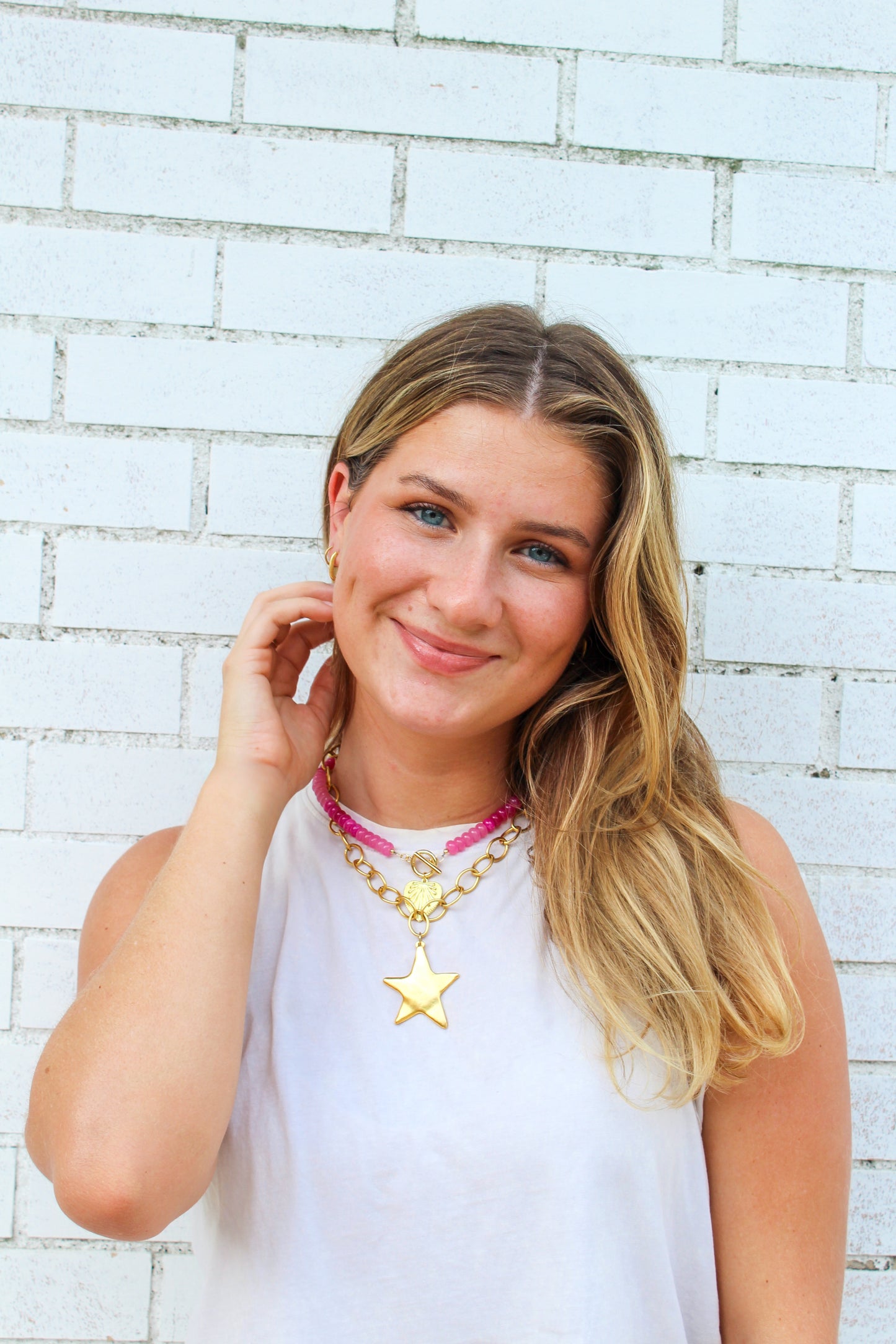 Candy Strands-Pink color block