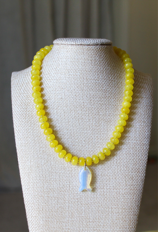 Lucky Catch Jade Necklace