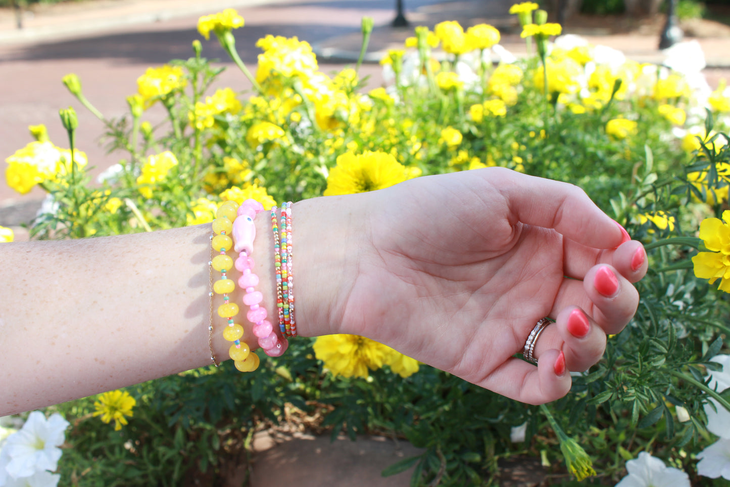 Confetti Stretch Bracelet- Summer Mix Colors