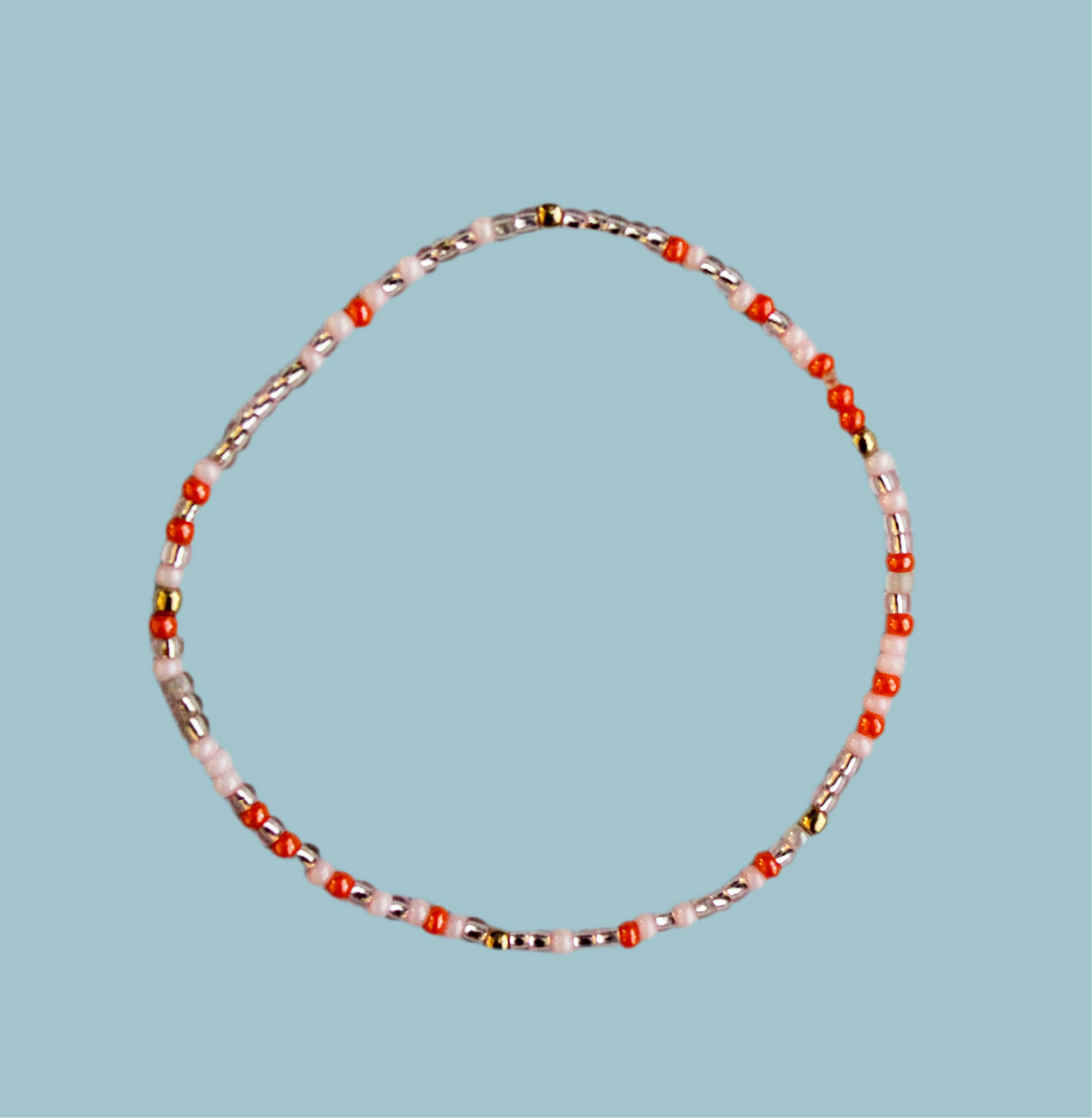 Confetti Stretch Bracelet-Pink Flamingo Mix