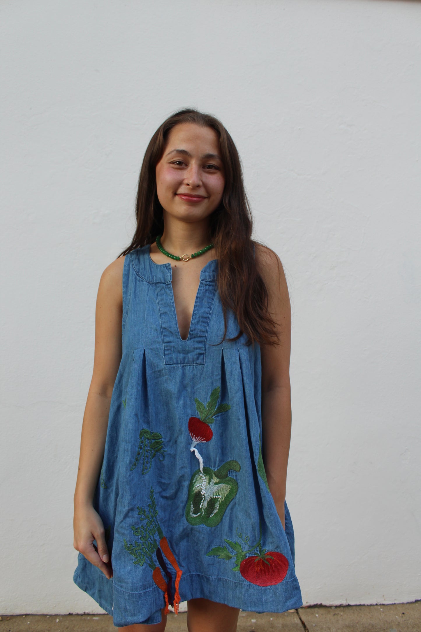 Fall Candy Strands Carabiner Necklace-Dark Green